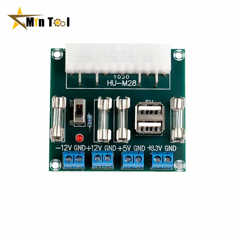 HU-M28W Desktop PC Power ATX Transfer Board Power Adapter Supply Test Module Power Supply Accessories