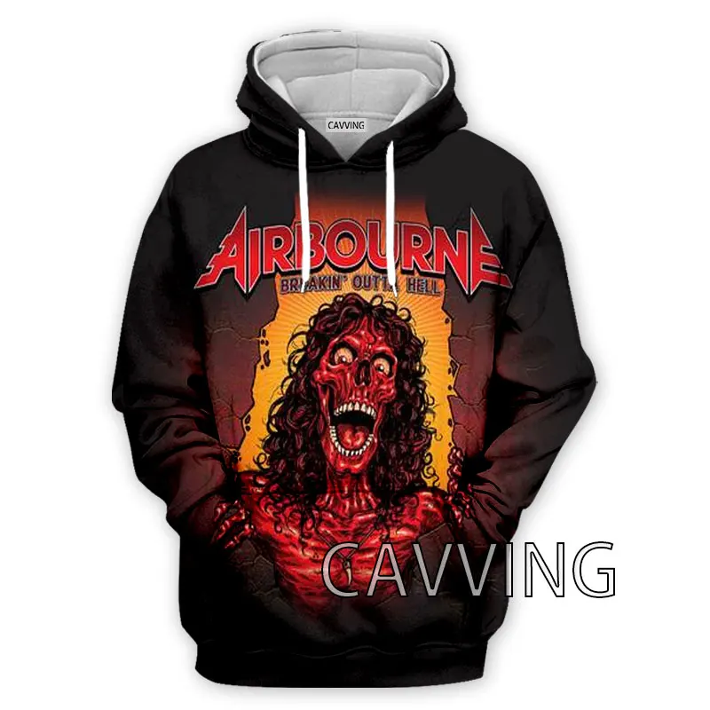 CAVVING 3D Printed  Airbourne Band  Fashion Hoodies Hooded Sweatshirts Harajuku  Tops Clothing for Women/men