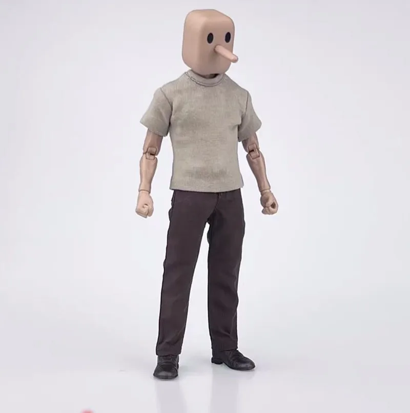 CCN1207 1/12 남성 군인 패션 티셔츠 반팔 솔리드 컬러 탑 액세서리 장난감 맞는 6 인치 액션 피규어 바디 장식