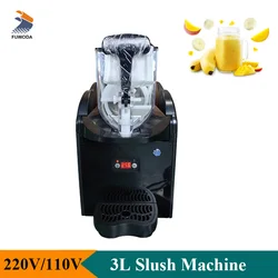 220V 110V Slush Machine 3L Mini Ice Slushy Maker Machine Single Tank Iced Drinks for Party Commercial or Household