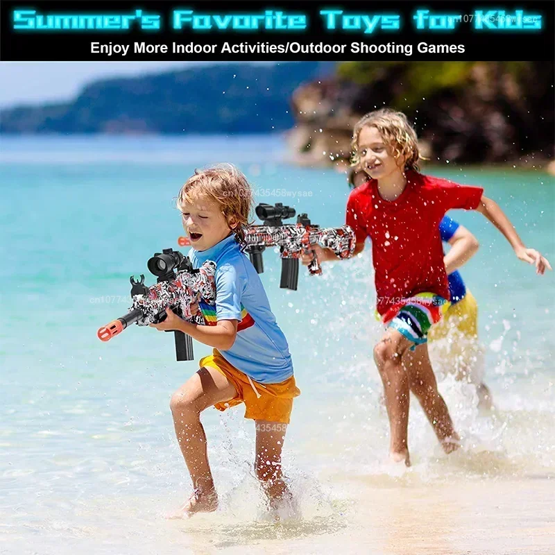 Electric gel gun kids toys, water balloons, airbrush guns, CS combat, outdoor games, Airsoft fake gun toys, AK-47