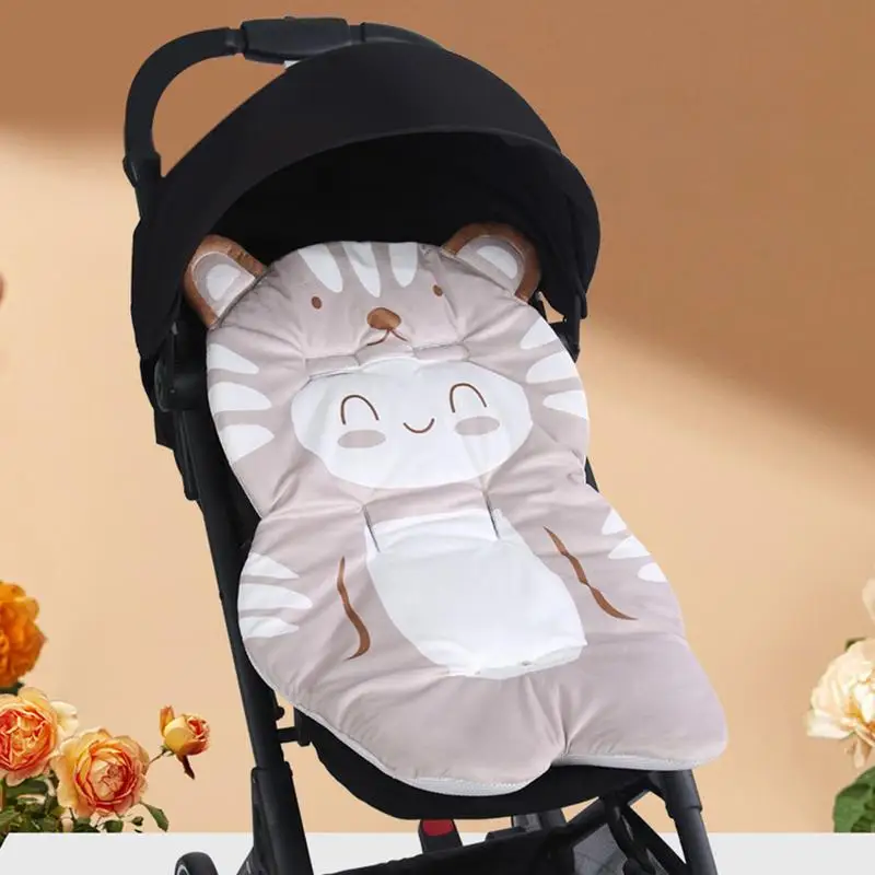 Pushchair Seat Liners Cats Style Accessories Cartoon Pattern Design Stroller Cushion For Home Offices Stroller