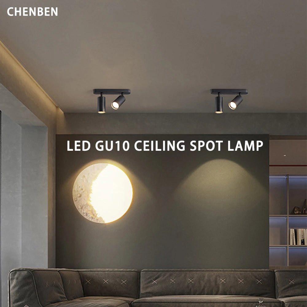 Lustre de magasin à LED, plafonnier, piste de couloir de chambre à coucher, spot pour ampoule GU10, remplacement, ludéviation, maison et décoration,