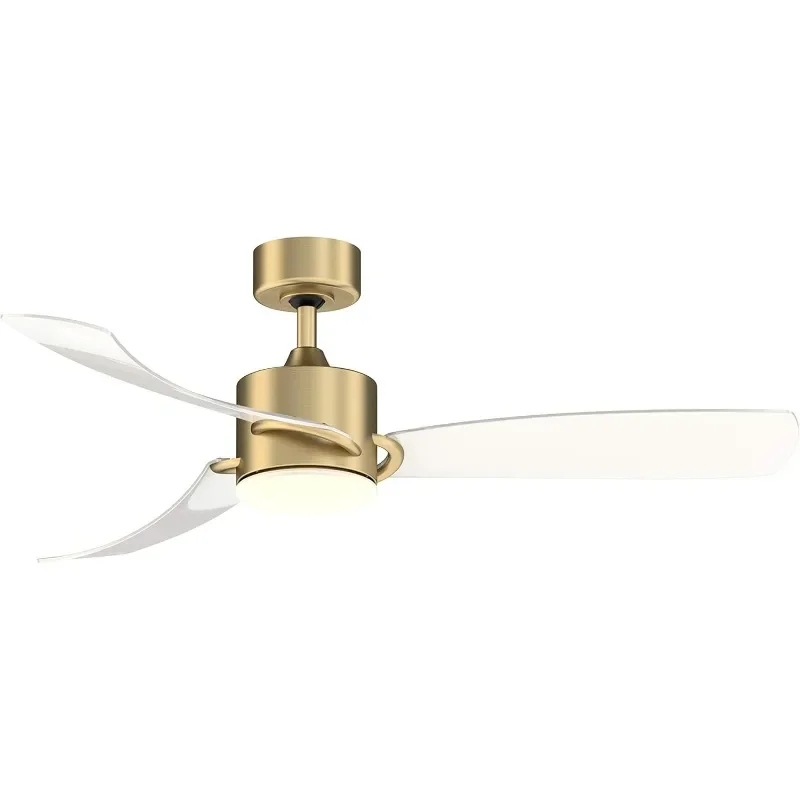 Fanimation  Ceiling Fan Clear Blade Satin ceiling fans  Cooling Appliances Household Appliances Ceiling Fan