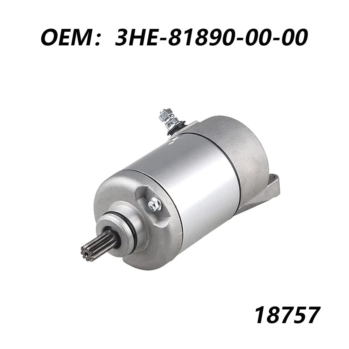 

18757 Starter Motor Fit For Yamaha Bruin 350 YFM350 Grizzly 350 2004-2015 Woverine 350 2006-2009 Replace 3HE-81890-00-00 SMU0269