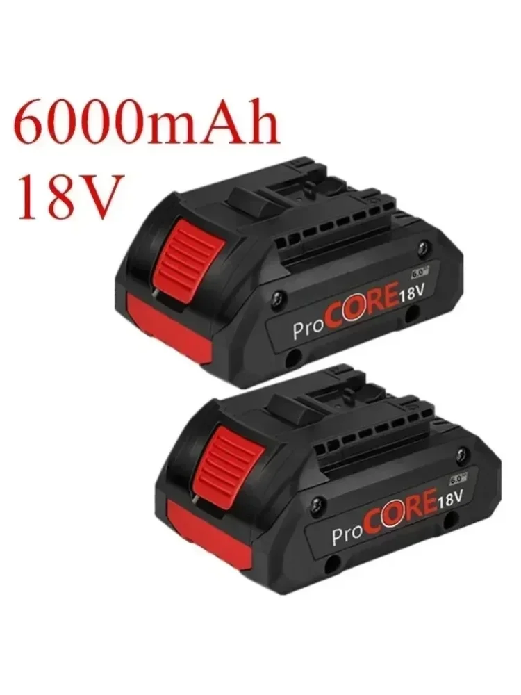 6,0Ah 18V Verbesserter Li-Ionen-Akku Klein & Leicht, Kompatibel mit Bosch 18V Max Bohrwerkzeug 1600A016GB