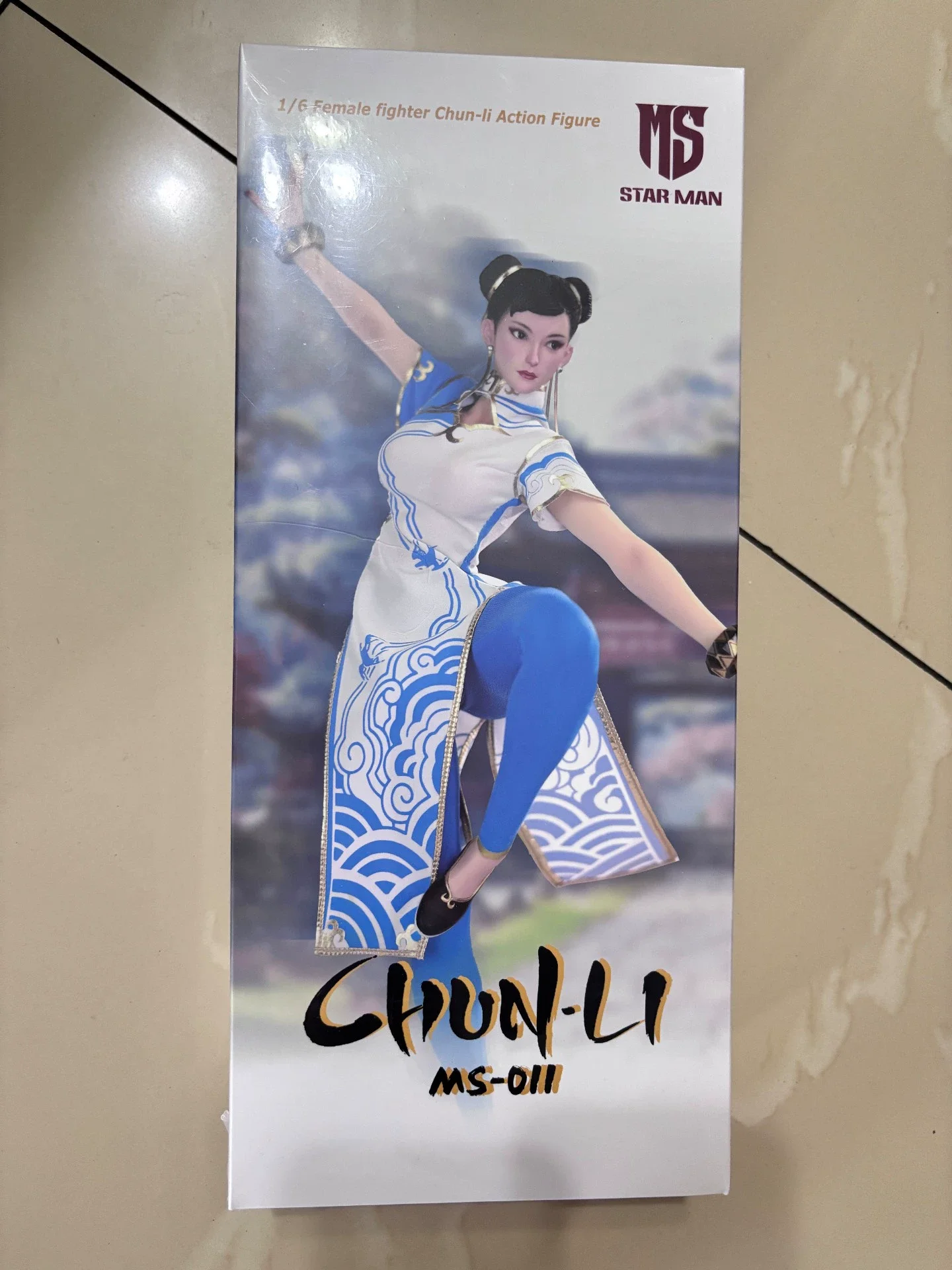 STAR MAN 1/6 Chun-Li MS-011 Female Fighter Blue Cheongsam Version