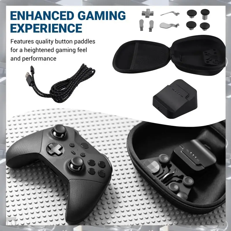 

Hot Selling-Protective Bag For Elite Series 2 Gamepad Carry Case For Controller Type-C Cable Charger Dock Stand Button Paddles,P