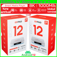 [Genuine]Newest EVPAD 12P Android12.0 Smart TV Box 64GB 8K Wifi6 Multi functional home player Hot in Korea Japan SG UK USA CA AU