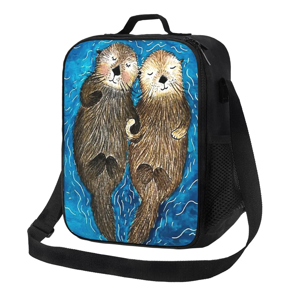 

Изолированная сумка для обеда Otter CUTE SLEEP для женщин, коробки для хранения бенто, портативный контейнер-холодильник, термобокс для обеда, сумка