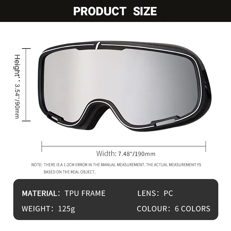 Vintage Motorcycle Helmet Goggles Anti-glare Windproof Women Men Goggles Safety Protective Glasses