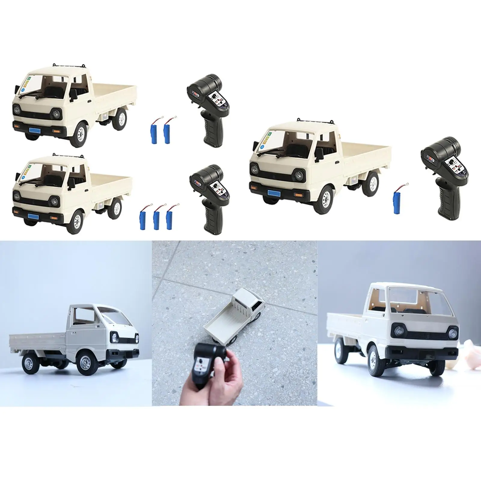 1 Set WPL D12 Mini RC Truck Car 1:16 Scale Simulation Brushed LED Light