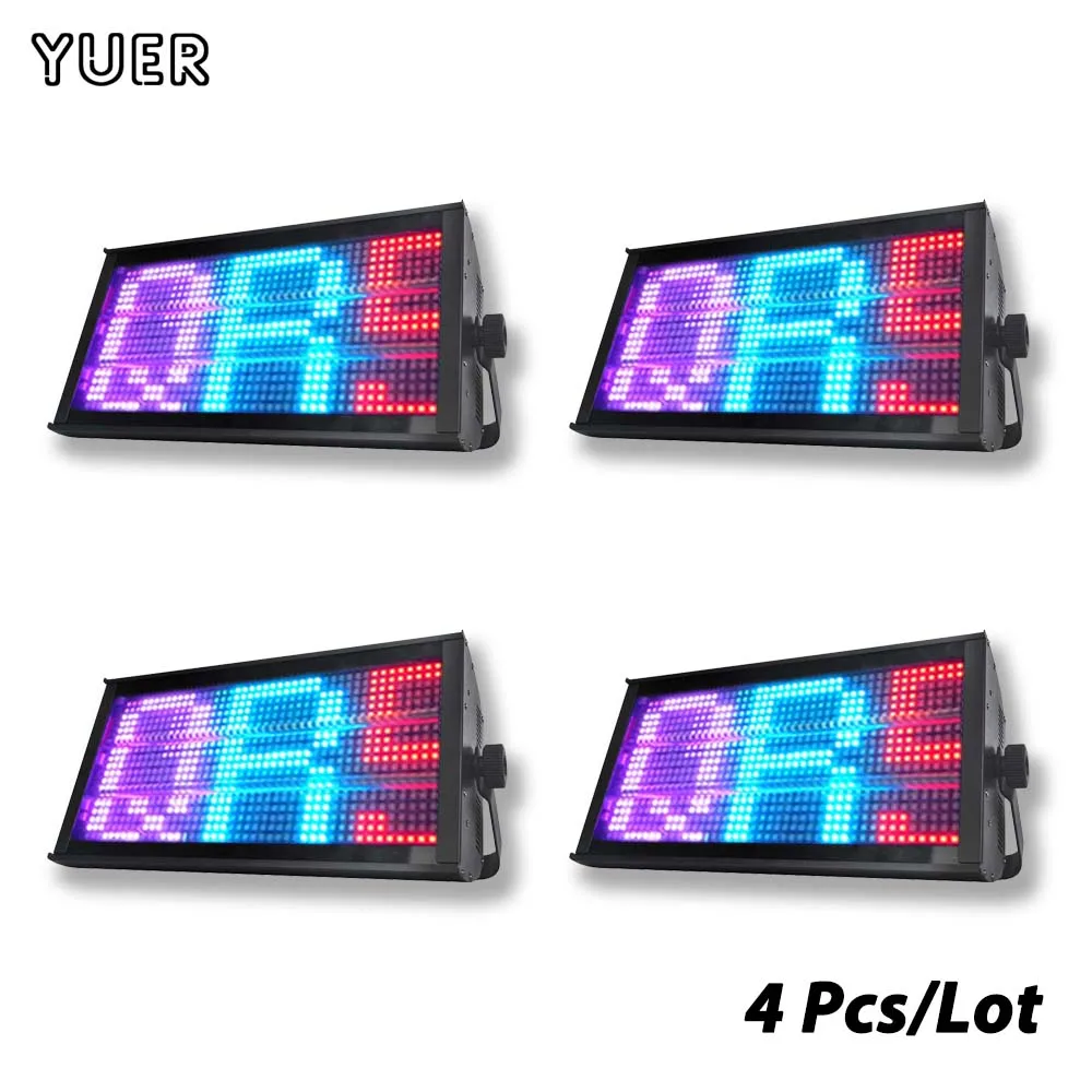 

4Pcs New 260W LED RGBW 135+30 Segments Strobe Horse Running Wash Effect Stage Lighting Letters Numbers For Dj Disco Party Bar