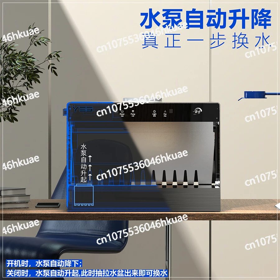 نموذج منتج جديد مكرر صندوق طلاء الرش ستارة الماء الشكل تلوين طاولة الرش خزان استخلاص الزيت #4