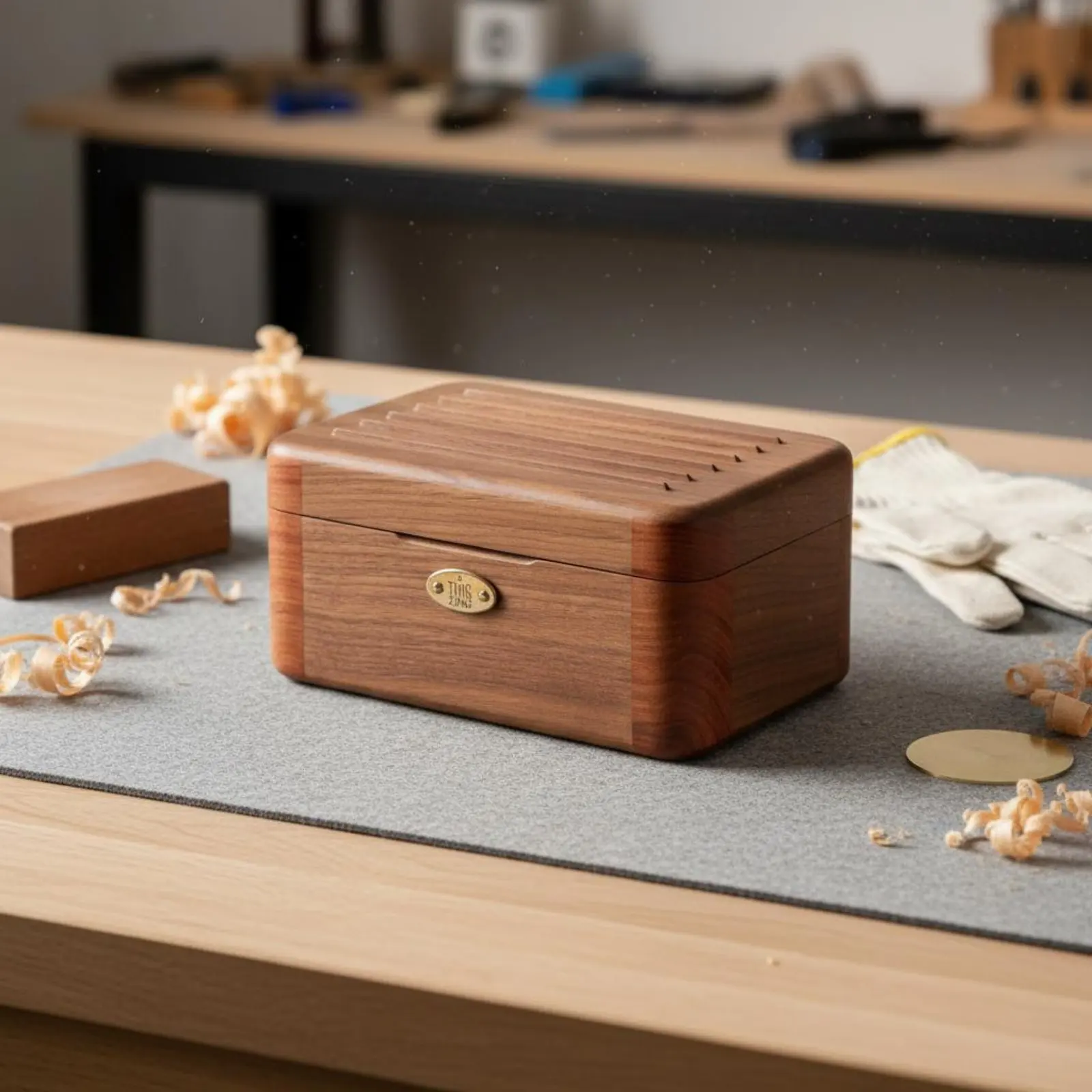 

Wooden Jewelry Melody Box Soft Flannel Li-Ning Wooden Music Jewelry Box Gift Item 3 Compartments Long-Lasting Wood for Bedroom