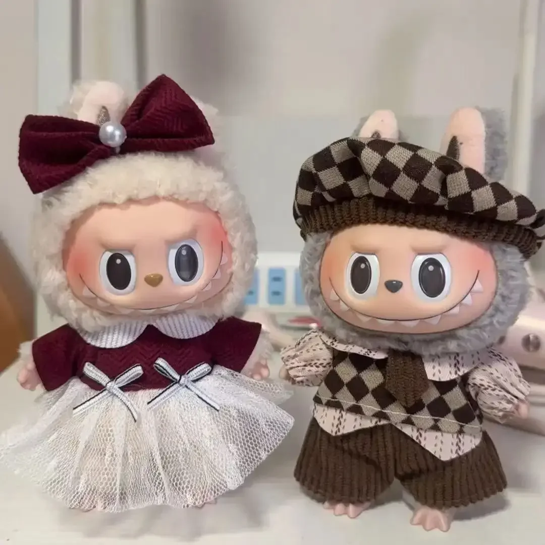 Mini ropa para muñeca, accesorios para 15-17cm, Labubu Idol V1 V2, traje elegante, ropa deportiva, traje de ocio, regalo