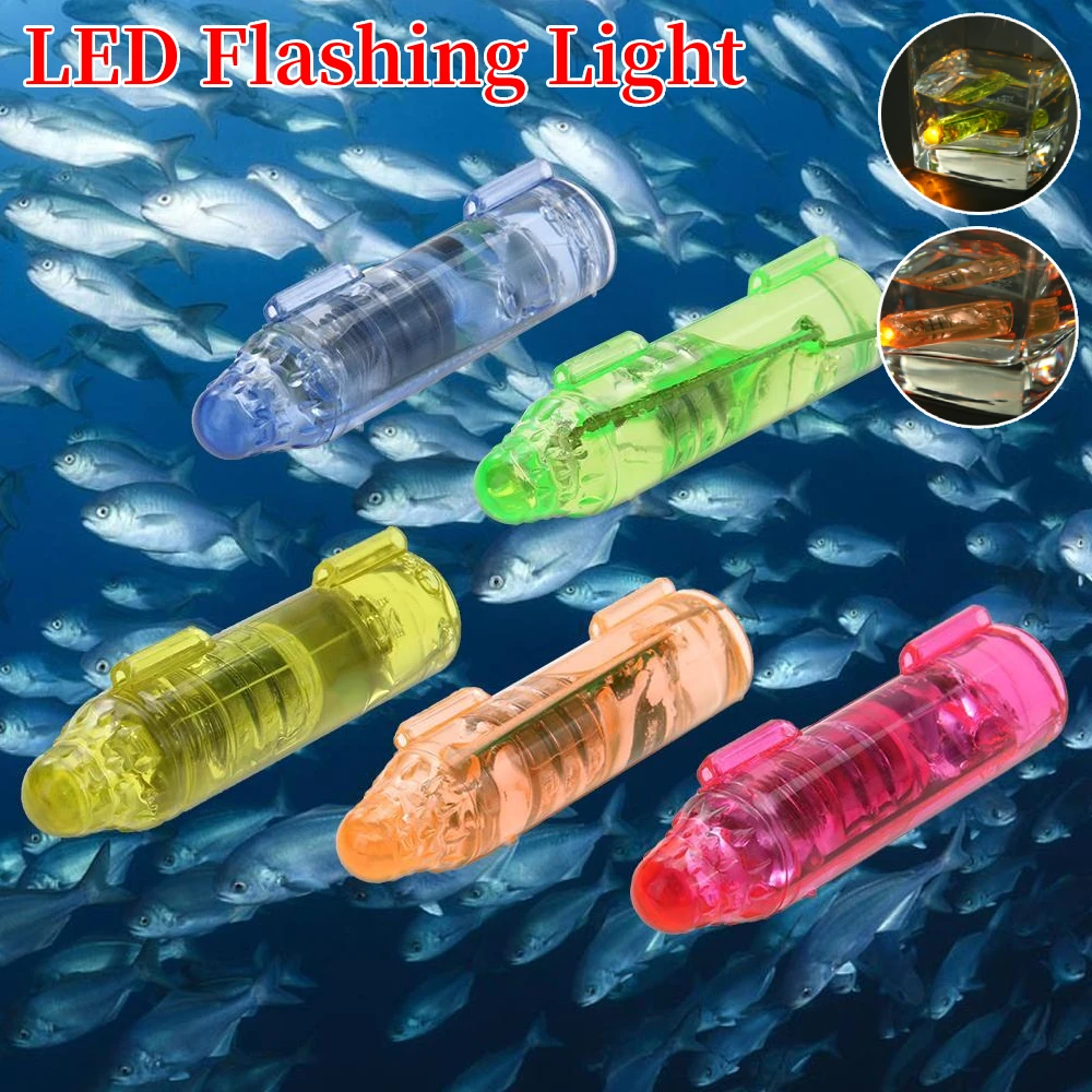1 قطعة تحت الماء مؤشر جذب الأسماك الصغيرة إغراء LED ضوء وماض الطعم أدوات الصيد قطرة عميقة ضوء الحبار الطعم الصلب Lur