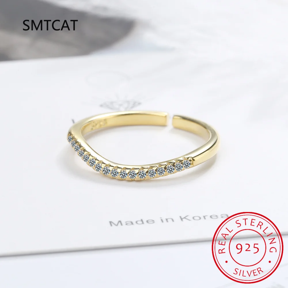 925 Sterling Silver Classic Sparkling Zircon Wedding Engagement Band Promise Bridal Ring Anillos For Women Fine Jewelry Gift view 4