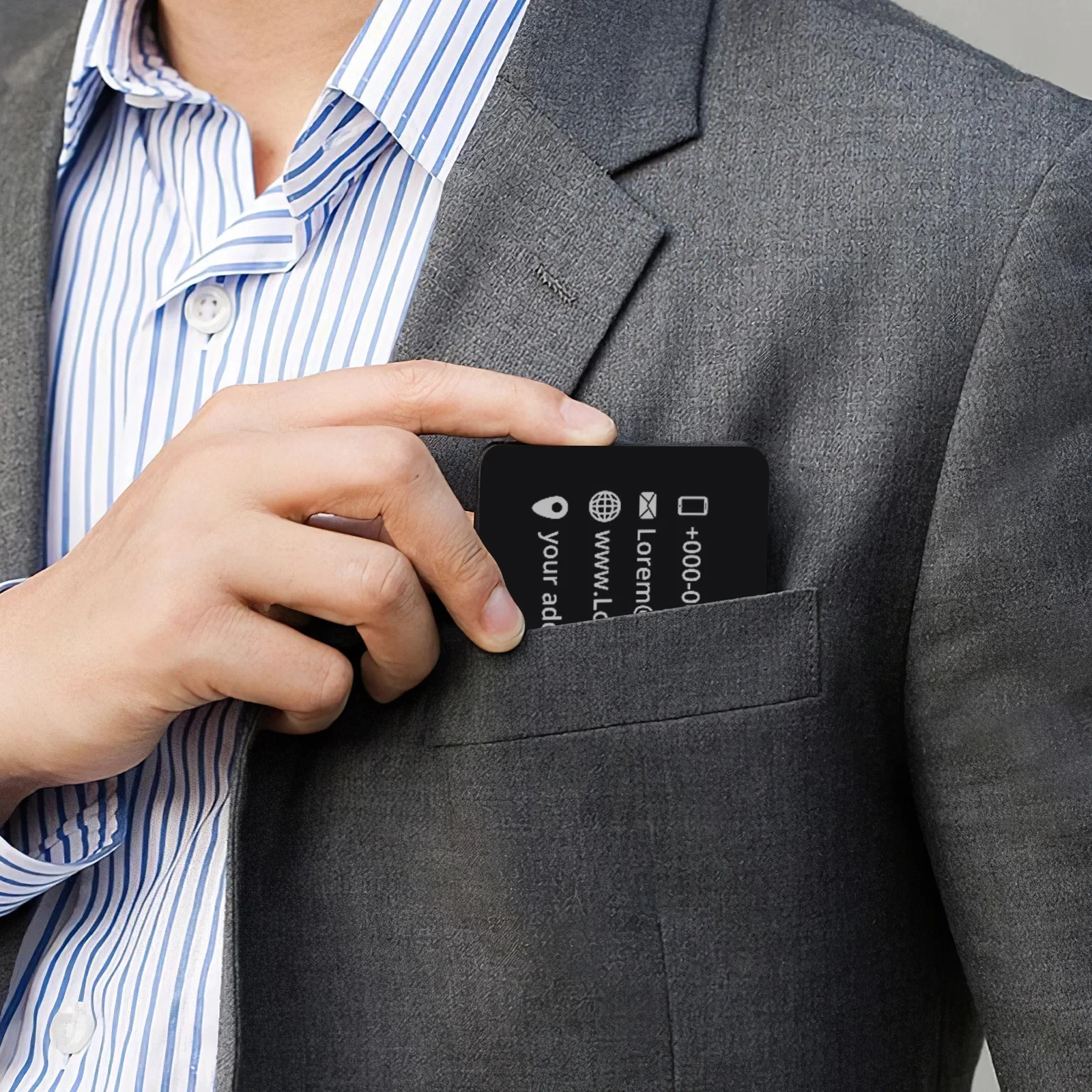 NEJE 50pcs Black Aluminum Card for CNC Laser Engraving Machine Engraving, Laser Crafts Making, Multi-purpose Metal Business Card