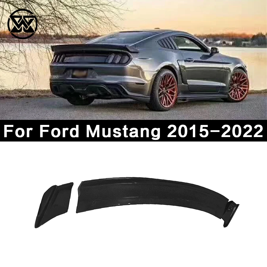

Для Ford Mustang 2015-2022 углеродное волокно, задняя крышка багажника, спойлер, губа, хвост, крыло, разделитель, диффузор, комплект кузова, автомобильные аксессуары