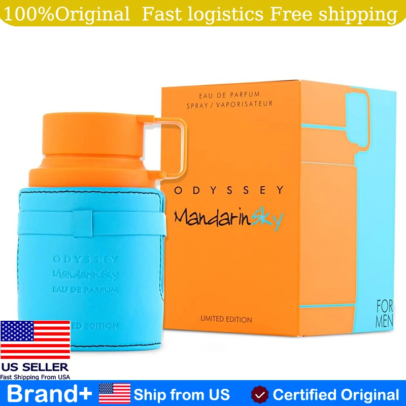 

Odyssey Mandarinsky Limited Edition By Armaf for Men 3.4 Oz EDP Hair and Body Spray Cologne Arabian Long Lasting Fragrance