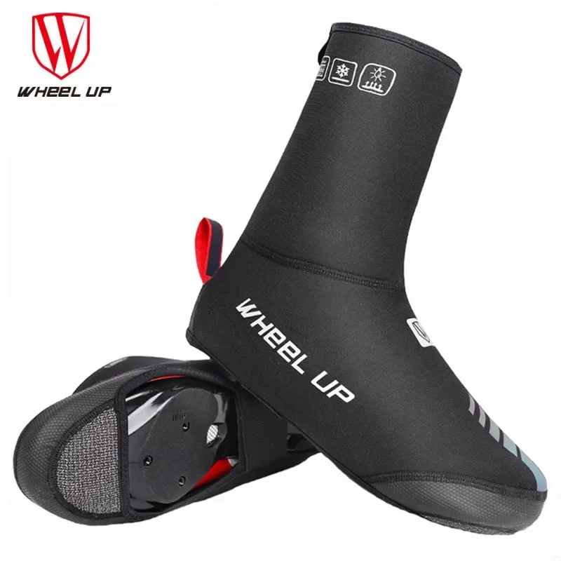 

WHEEL UP Winter Waterproof Cycling Shoe Cover Reflective Bike Shoe Covers Cold-proof Warmer Bicycle Overshoes Boot Covers