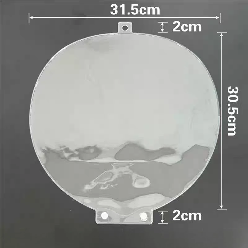 Transparent Circular Heart Idol Fan Protective Cover PVC Dust-Proof Kpop Hand Fan Sleeve Storage Bag