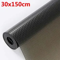 30x150CM Black EVA Oil-proof Waterproof Drawer Mat Non Slip Kitchen Closet Placemat Table Pad Shoe Moisture-proof Shelf Liners