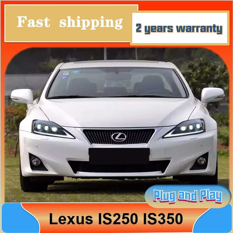 Car Styling for Lexus IS350 Headlights 2006-2012 IS250 Head Llight DRL Turn Signal Low High Beam Projector Lens