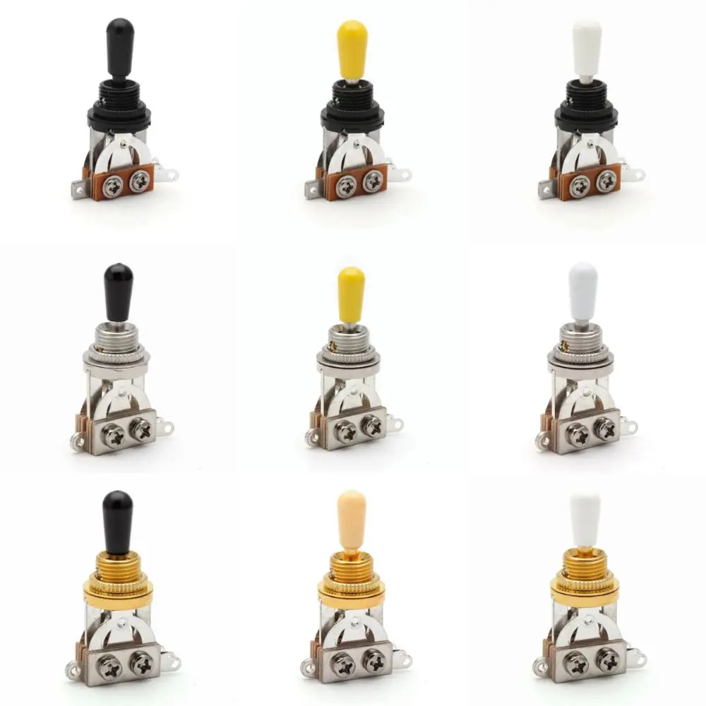 3-Speed Tone Switch Electric Guitar Toggle Switch Stable Contact Easy Installation 3 Way Toggle Switch Open-Type No Noise