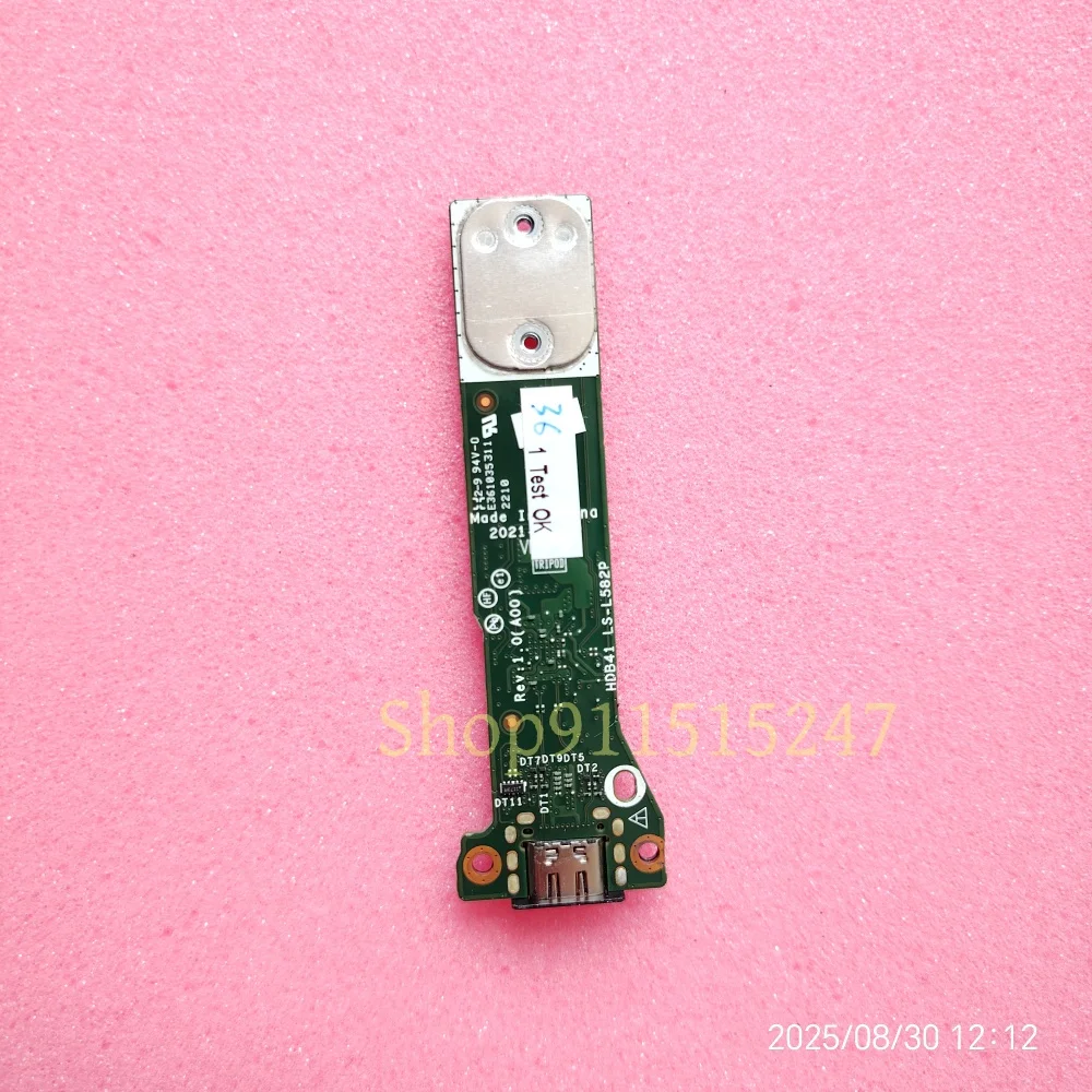 For Dell Latitude 7420 7430 USB Power Button Board LS-L582P CN-01J1WM 1J1WM 100% Perfect Work