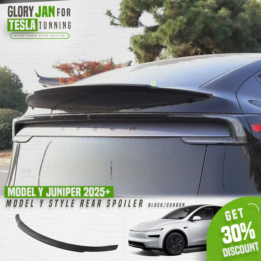 

New Long Version Rear Spoiler For Tesla Model Y Juniper 2025+ Model Y L Rear Trunk Lid Wing ABS Body Kits Auto Accessories