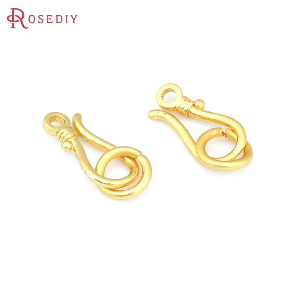 10 مجموعات ماتي الذهب اللون أساور نحاسية ربط المشابك عالية الجودة لتقوم بها بنفسك مجوهرات اكسسوارات مواد صنع المجوهرات