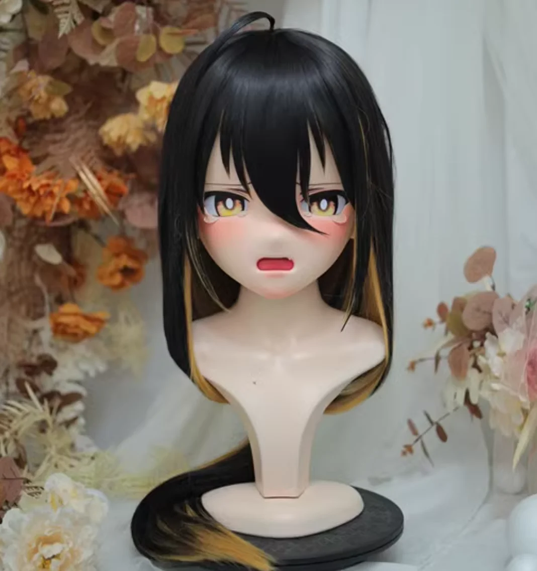 

(NFD-21-41)Customize Full Head With Lock Crossdress Doll Female/Girl Japanese Anime Cartoon Character Kig Cosplay Kigurumi Mask