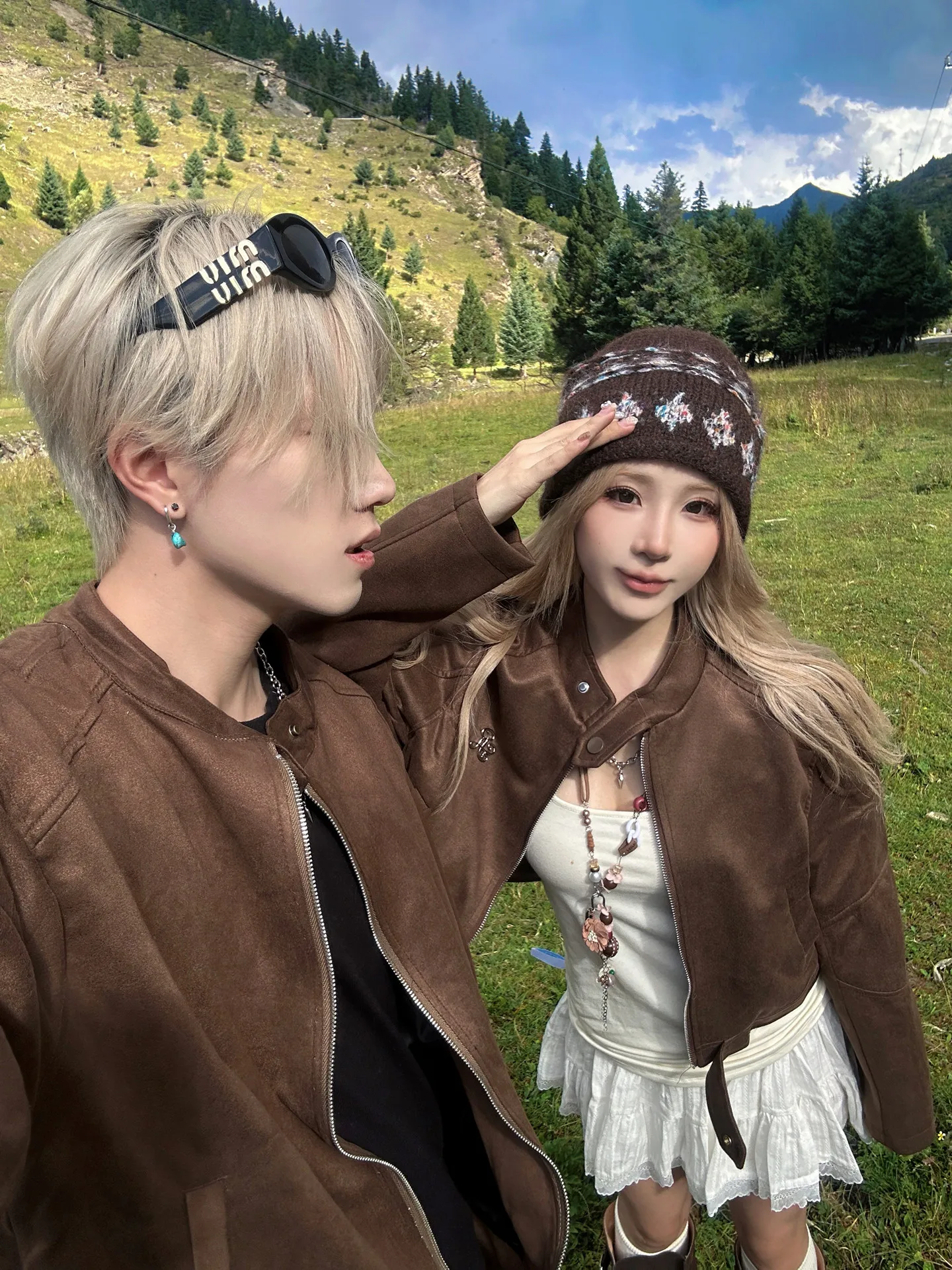 

Faionable American Sle Suede Flight Jaet, одинаковое пальто для пары, осень-зима, Новое поступление, повседневное свободное пальто на молнии