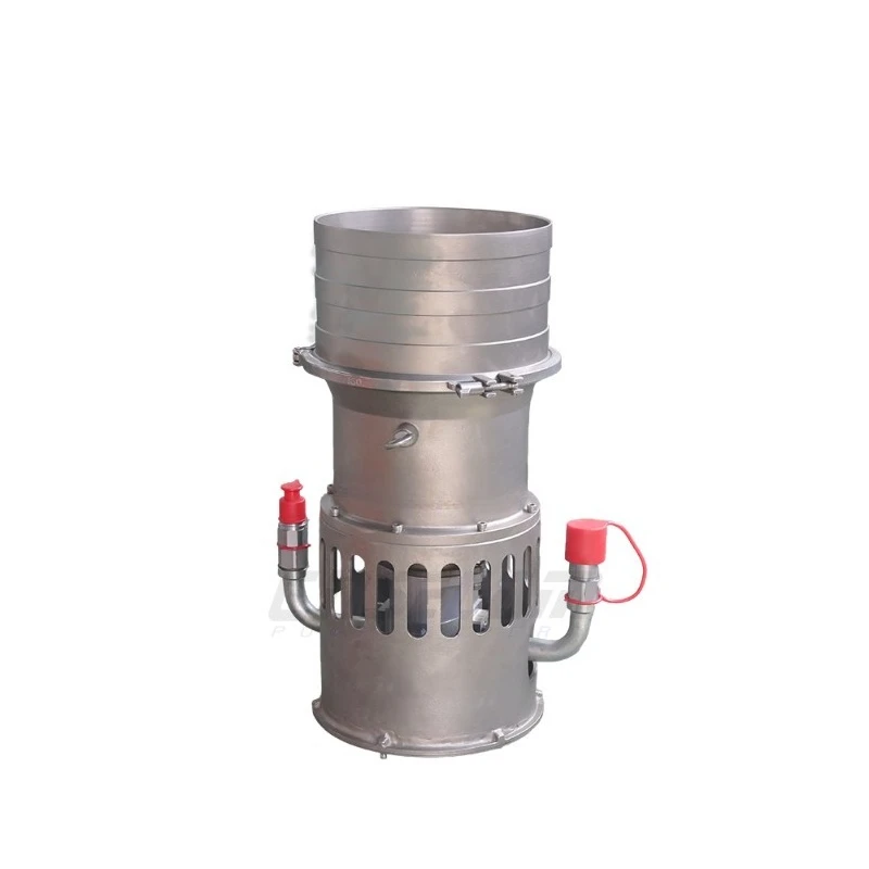 Rugged, corrosion-resistant hydraulic submersible axial flow pumps for waste water cleaning and discharge