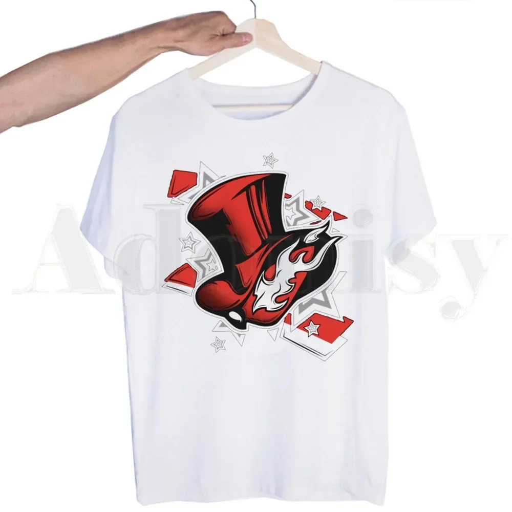 Camiseta de Ryuji Sakamoto Futaba Sakura para hombre, ropa de calle Harajuku divertida, moda de verano, juego de Persona 5 P5