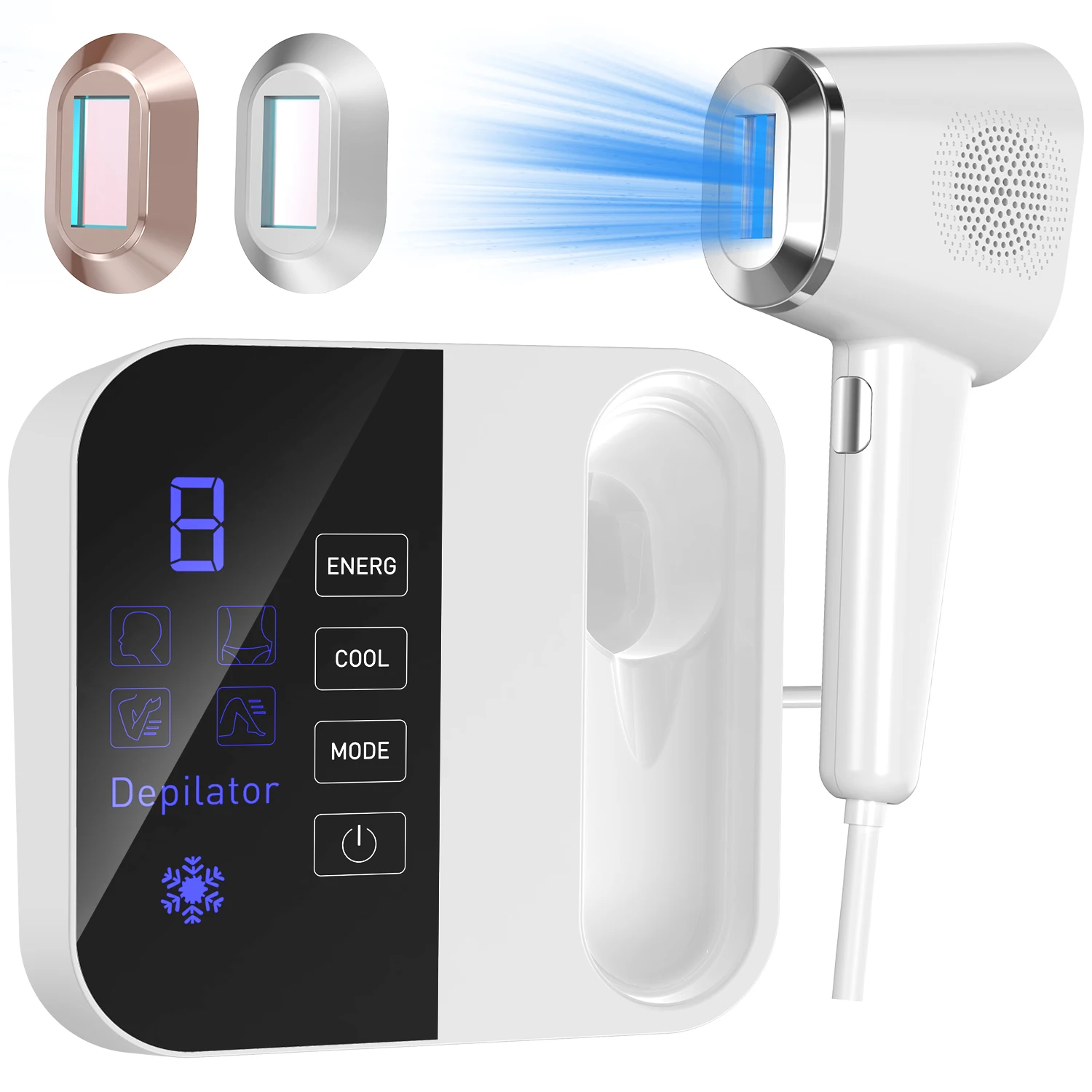 USA Stock OEM ODM Painless and Skin-friendly Ice Freezing Point IPL Hair Removal Device