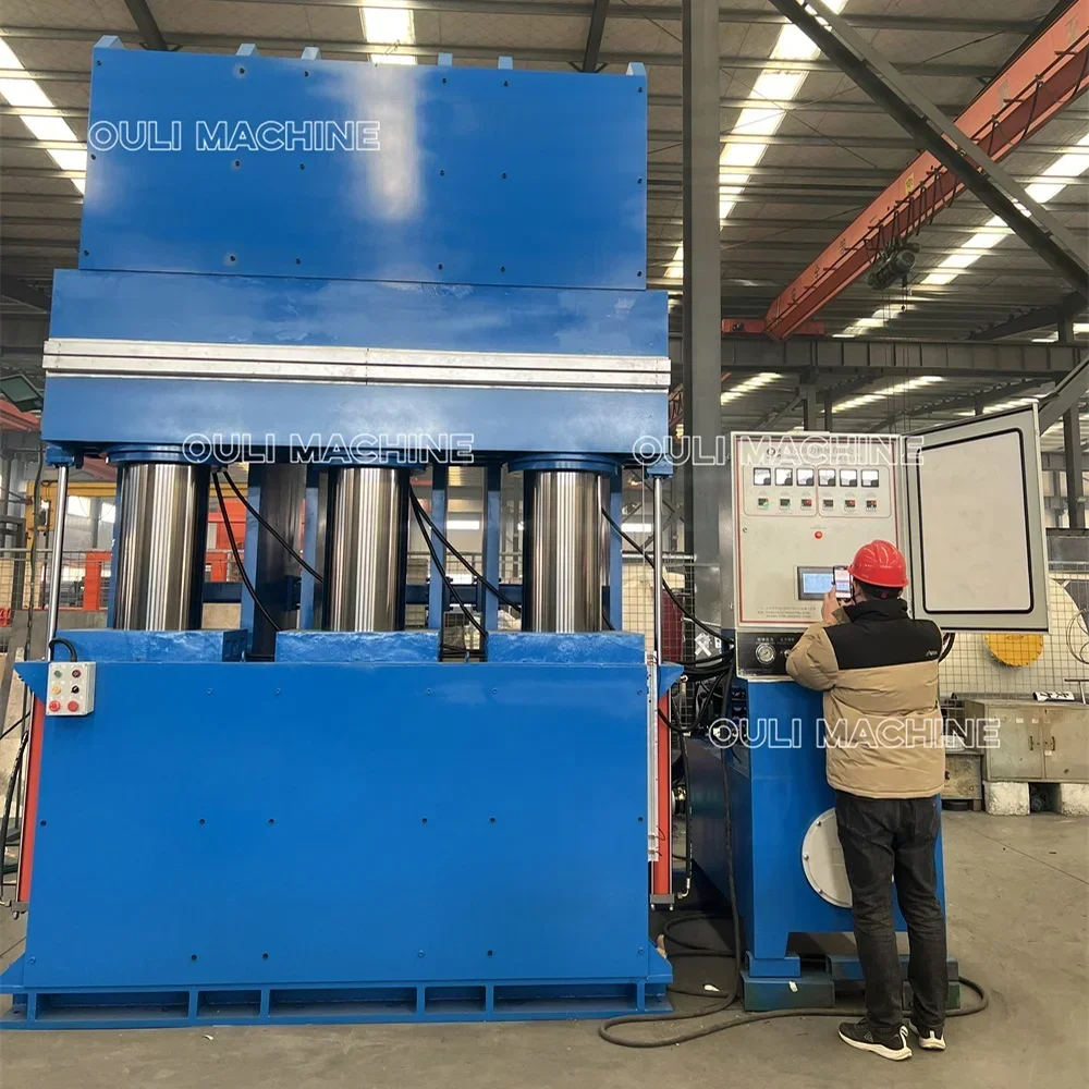 Máquina automática de prensa de vulcanización de caucho, máquina de línea de producción de suelas de zapatos de goma, maquinaria de prensa en caliente de goma