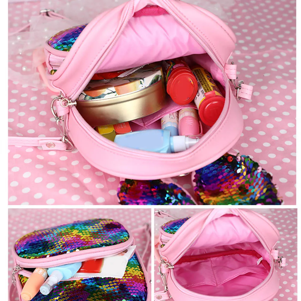 Fashion PU Leather Rabbit Ears Children's Backpack With Zipper School Bags For Girl Rabbit Wallet Girls Purse For Birthday Gifts