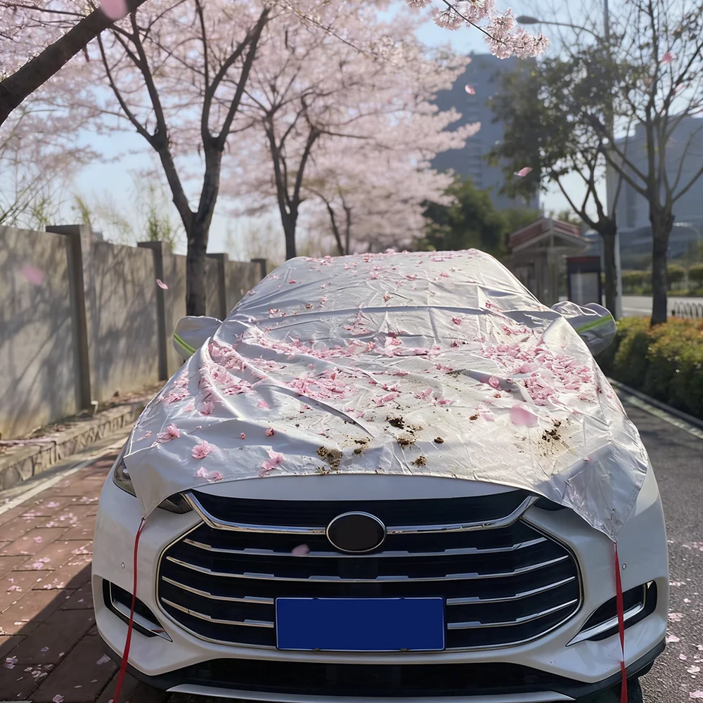 

Heavy-Duty Car Windshield Cover Oversized Sunshade for Snow Leaf Debris Protection Universal Fit