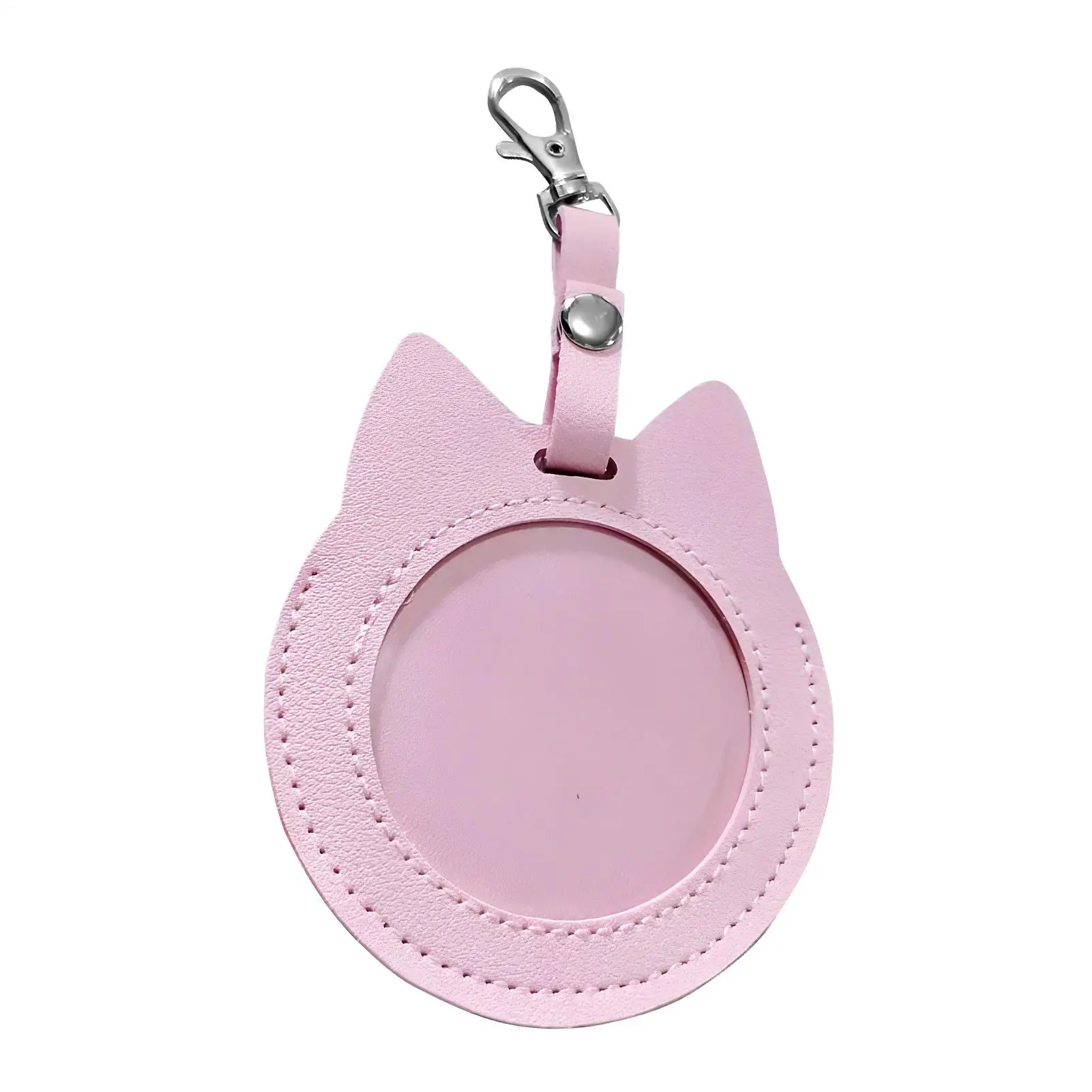 Badge Case 55/75mm  Badge Protective Case Cat Shape Transparent Fan Supplies Waterproof Badge Display Bag Hangable Portable