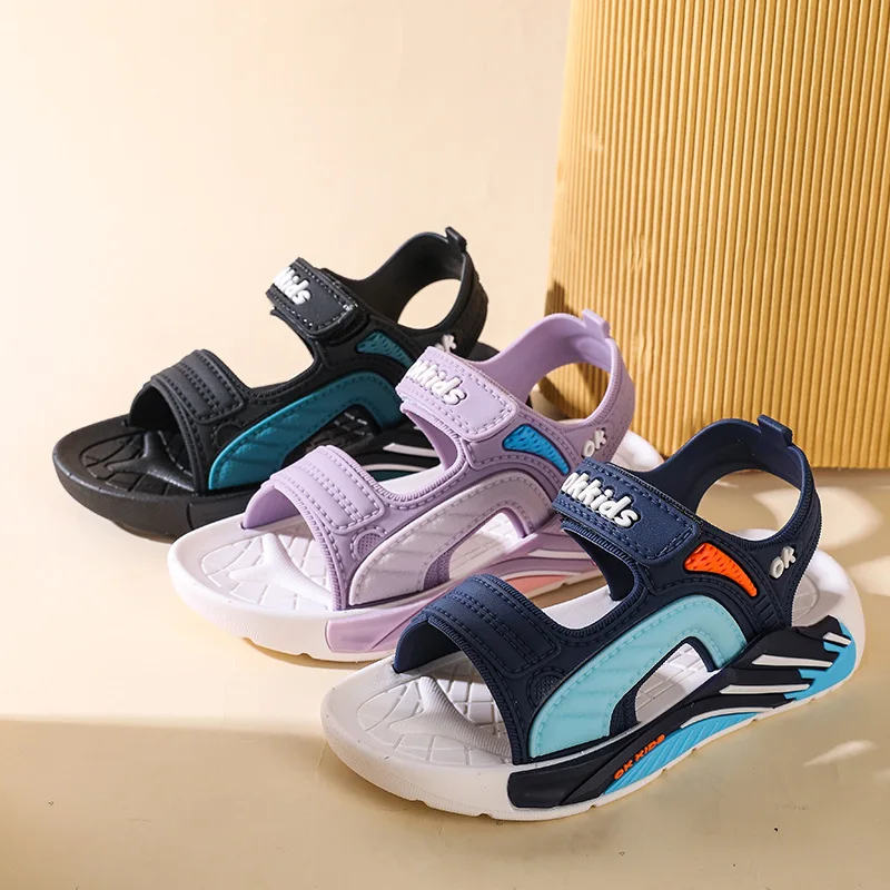 

Детские сандалии оптом от уличных продавцов: новые, милые, модные, с мультяшными рисунками, нескользящие, для улицы и пляжа, для мальчиков и девочек