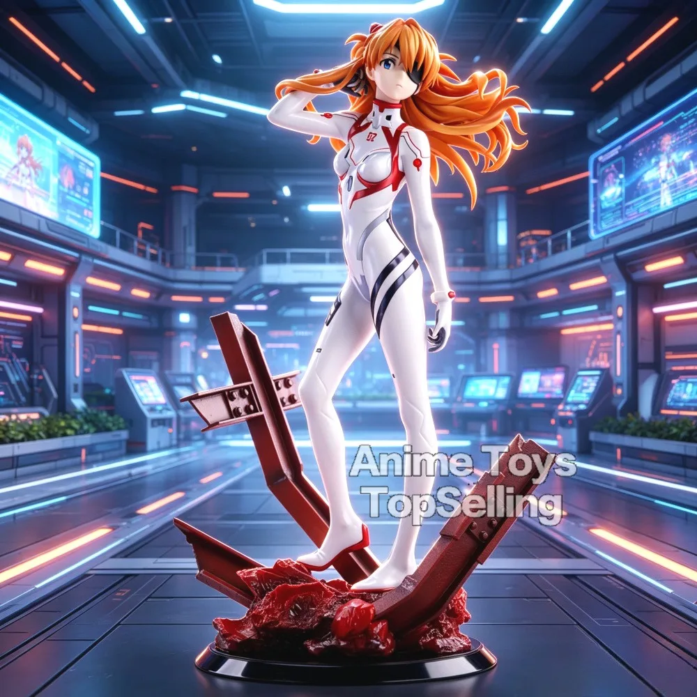 25cm Anime New Century Evangelion Figure EVA Asuka Langley Soryu Action Figures Pvc Collection Model Toys for Gifts