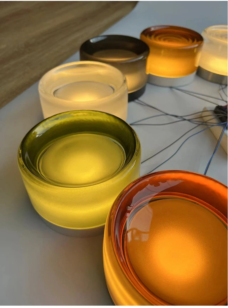 Modern Round Glass Wall Lamps LED Acrylic Corridor Aisle Lamp Minimalist Home Decor Living Room Porch Bedroom Bedside Wall Light