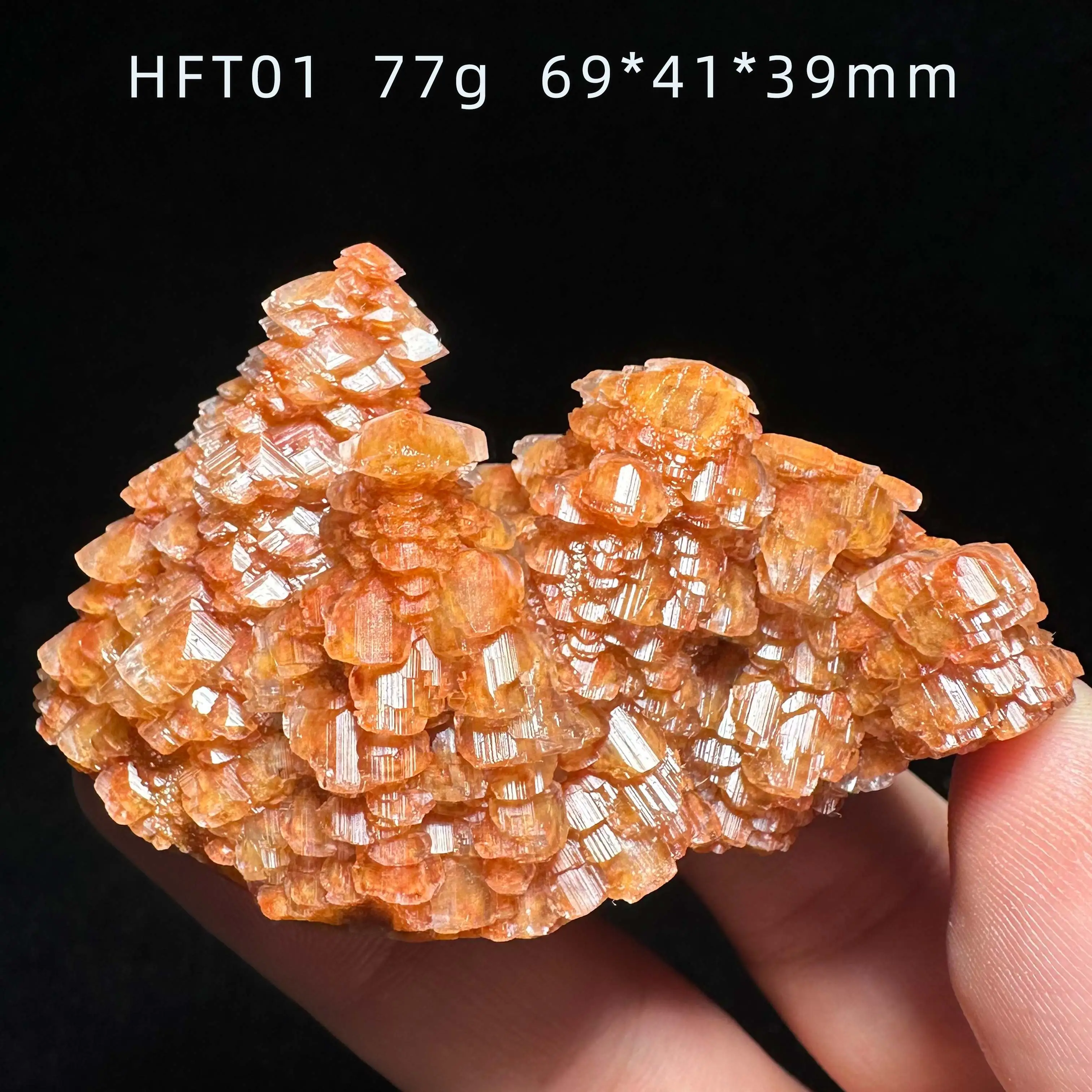 Natural Stone Red Calcite Crystal Cluster Mineral Specimen Raw Quartz Rock Decoration Rough Healing
