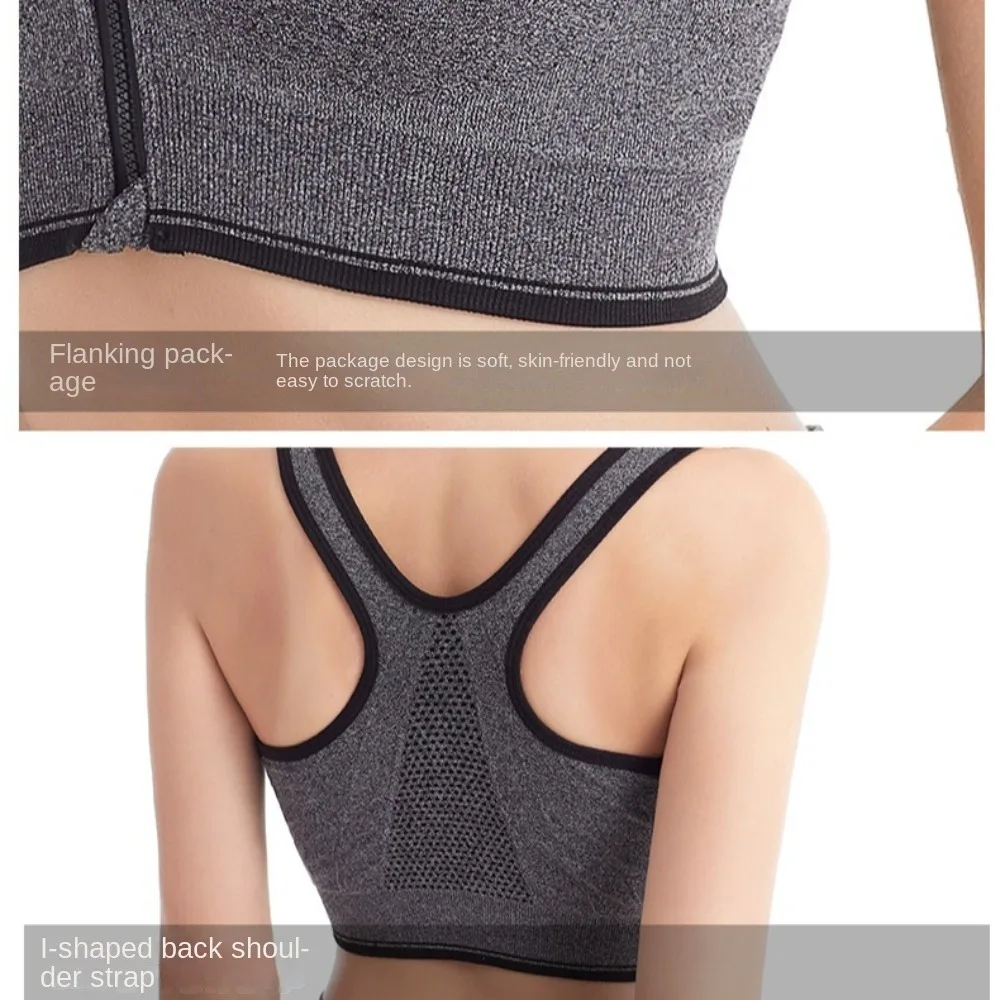 Non-steel Ring Sports Bra Top Quick-drying High Shockproof Yoga Bra Breathable Hollow Out Women Active Bra Ladies