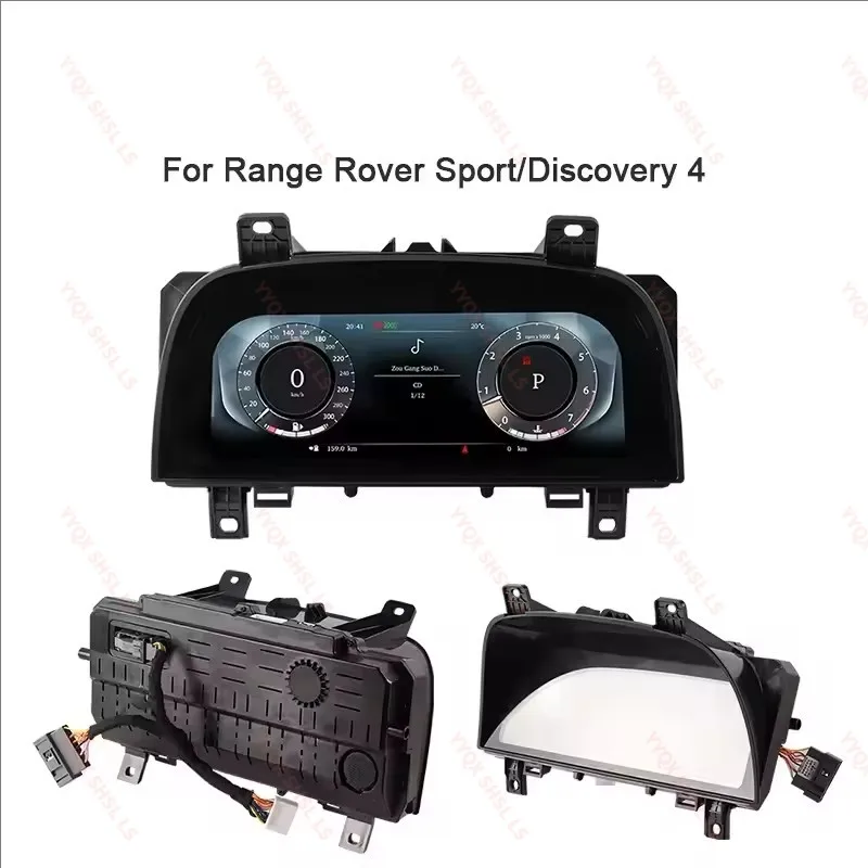 12.3 بوصة شاشة LED أداة عرض LCD الرقمية العنقودية لوحة سيارة لاند روفر ديسكفري 4 2010- 2019 عداد السرعة التلقائي