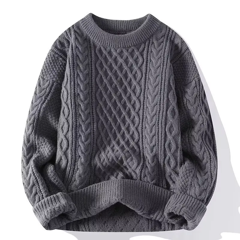 Men Korean Fashion Sweater Autumn Winter Warm Knitwear Pullovers Loose Casual Sweatshirts Knitted Jumper Streetwear Male Clothes