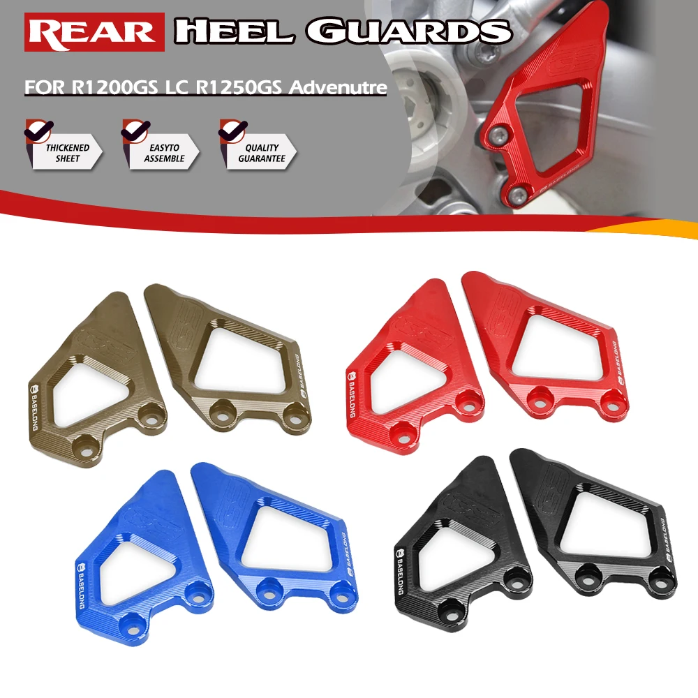 

For BMW R1200GS R1250GS LC Motorcycle FootPeg Footrest Heel Plates Foot Rest Pegs Pedal Guard Extension R 1200 1250 GS ADVENTURE